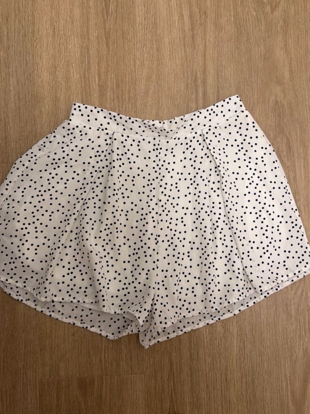White Polka Dot Women's Shorts